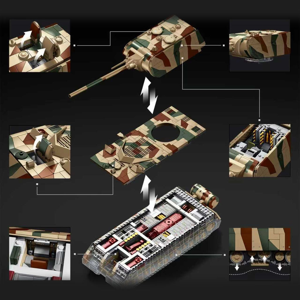 12GO 97025 Maus Tank Camouflage Version