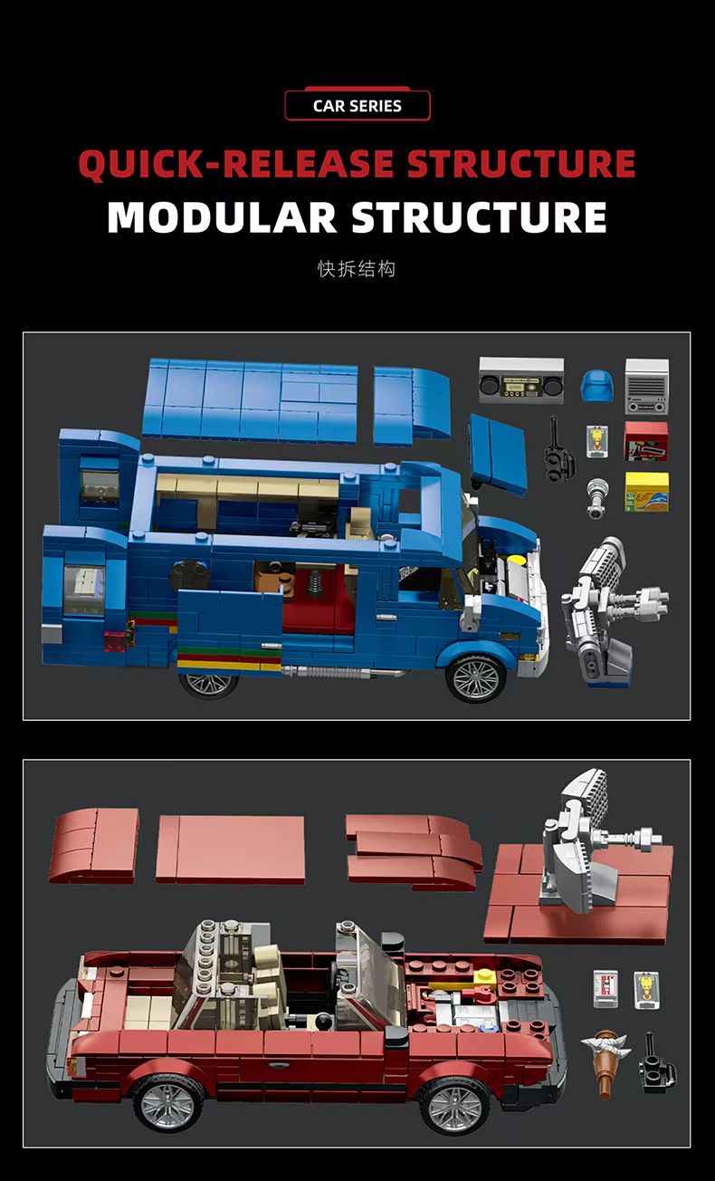 12GO 95007 Building Block Car