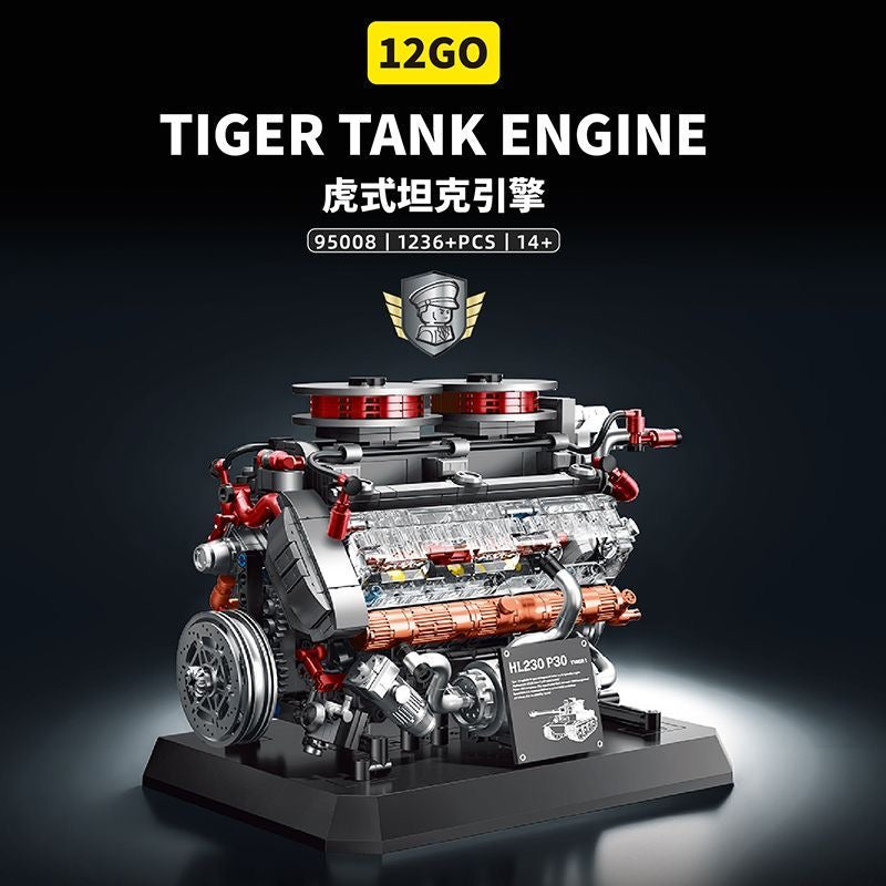 12GO 95008 Tiger Tank Engine