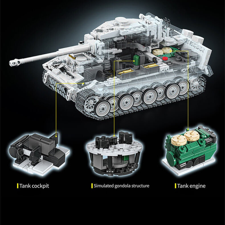 12GO 97001 Tiger Tank Snow Paint