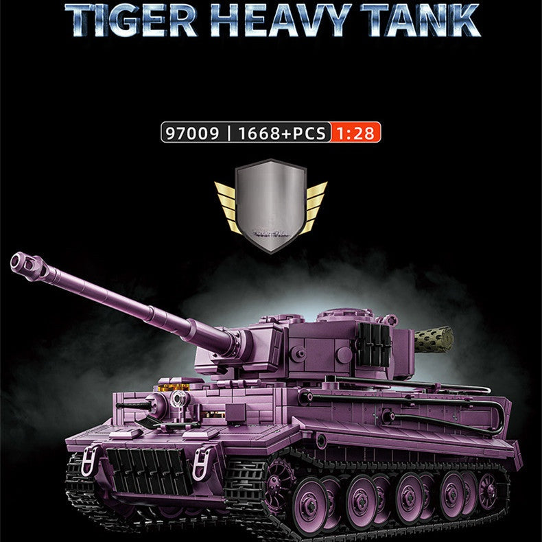 12GO 97009 Tiger Heavy Tank Electroplating Purple