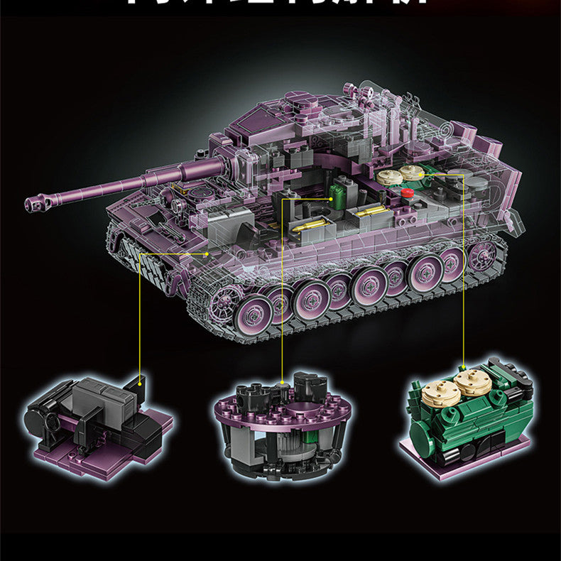 12GO 97009 Tiger Heavy Tank Electroplating Purple