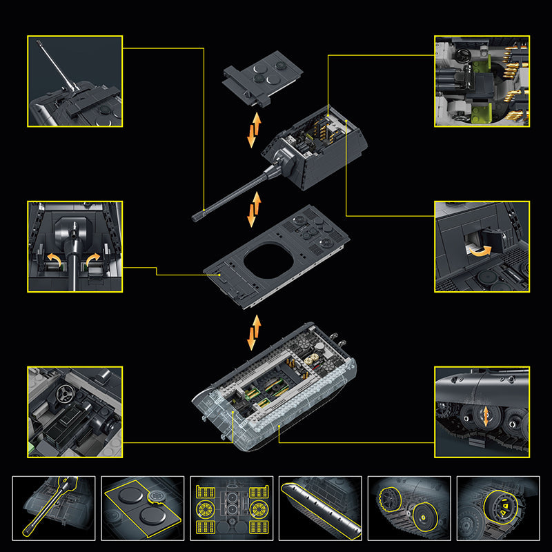 12GO 97019 E-100 Heavy Tank