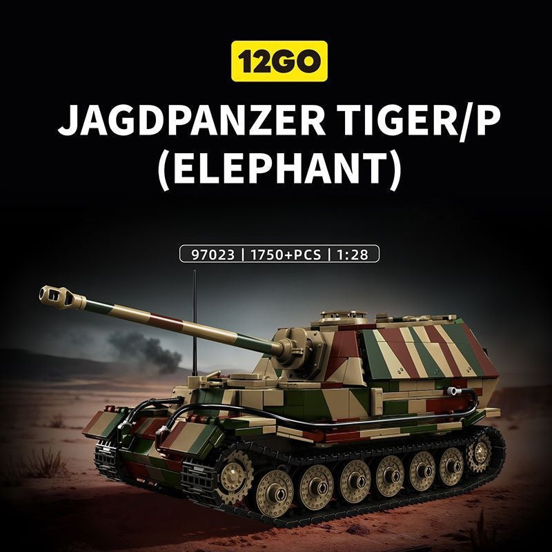 12GO 97023 Jagdpanzer Tiger/P Elephant Camouflage Version