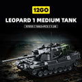 12GO 97055 Leopard 1 Medium Tank – 1,862 pcs, 1:28 Scale Building Block Set