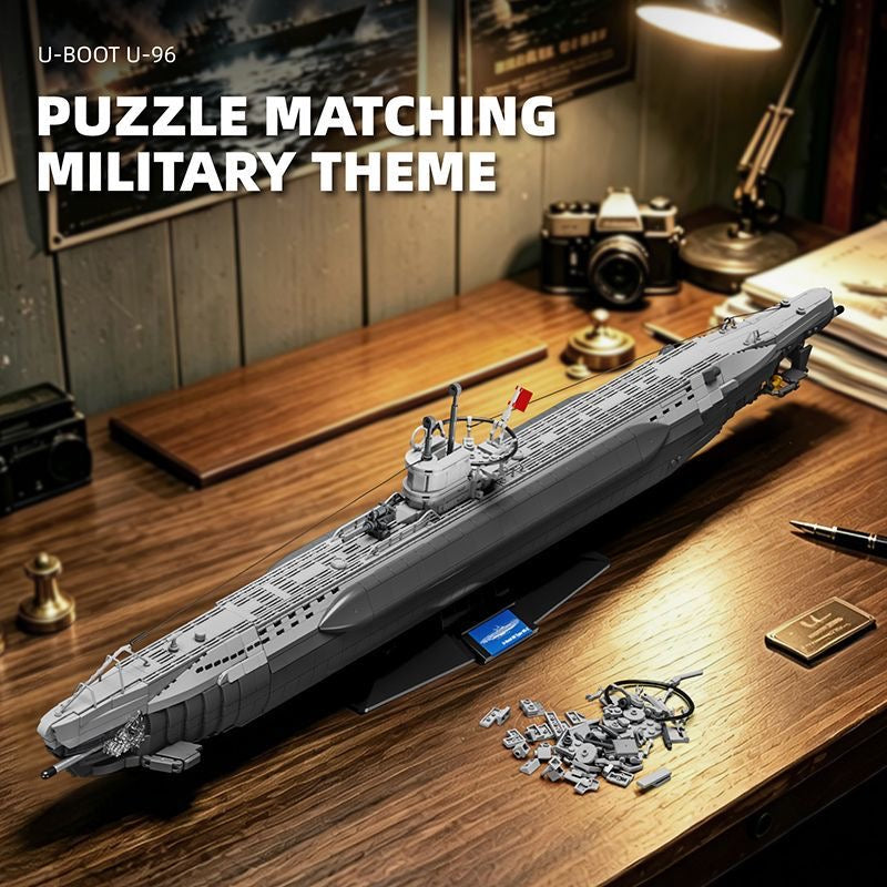 12GO 98015 U-96 Type VIIC U-Boat – 3,565 pcs, 1:72 Scale Submarine Set