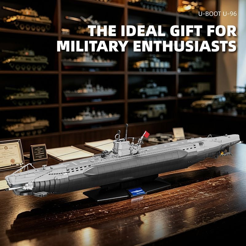 12GO 98015 U-96 Type VIIC U-Boat – 3,565 pcs, 1:72 Scale Submarine Set