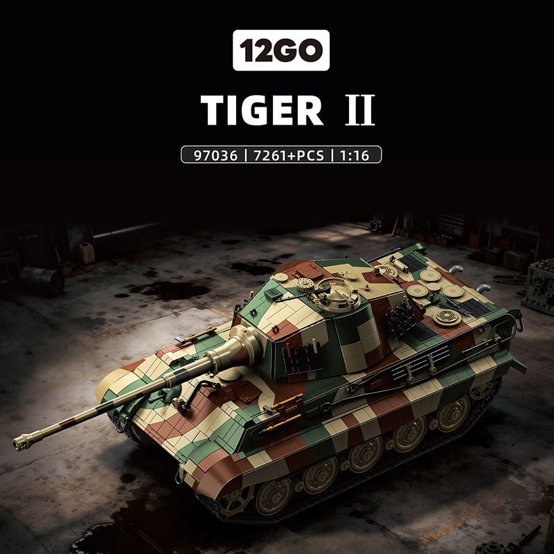 12GO 97036 1:16 Tiger II Tank