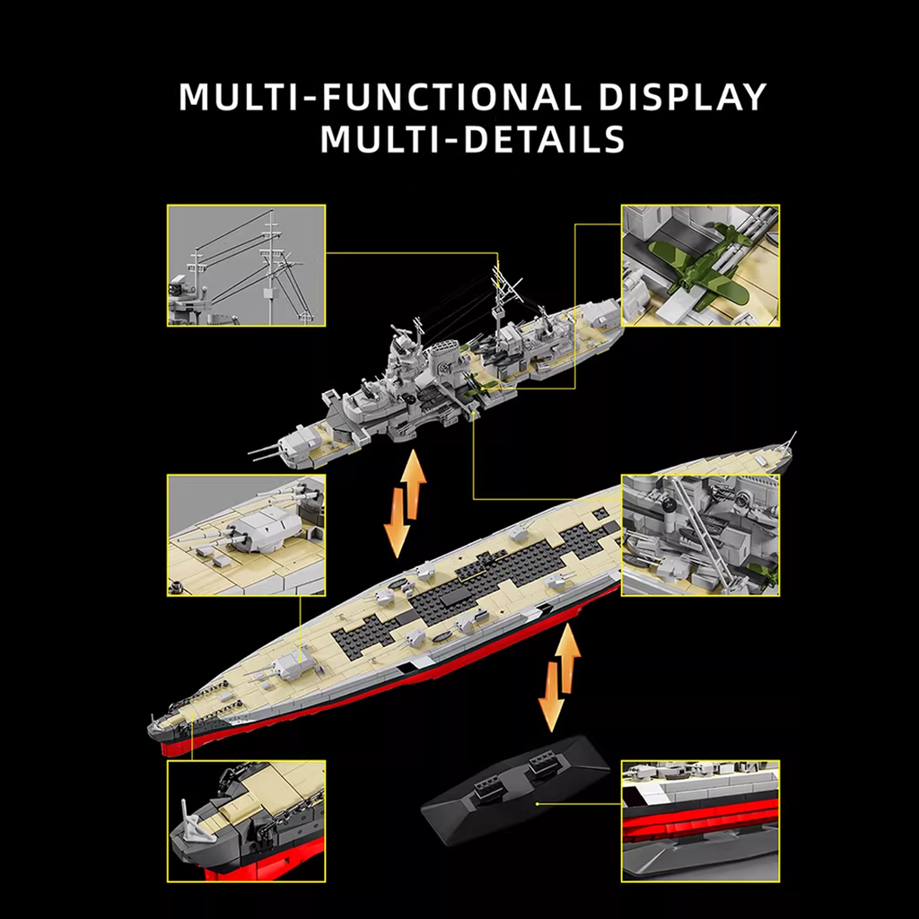 LEGO Bismark Battleship – WWII Military Build