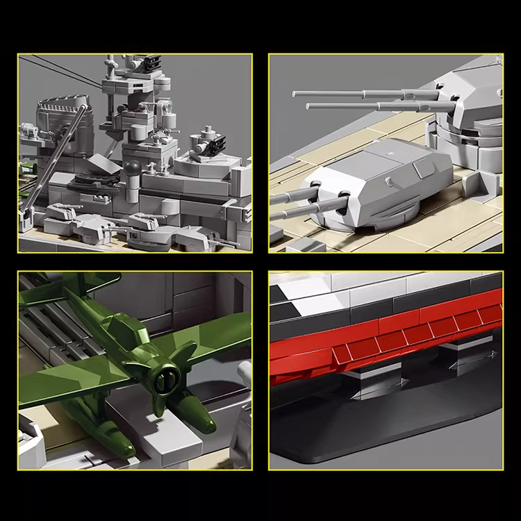 LEGO Bismark Battleship – WWII Military Build