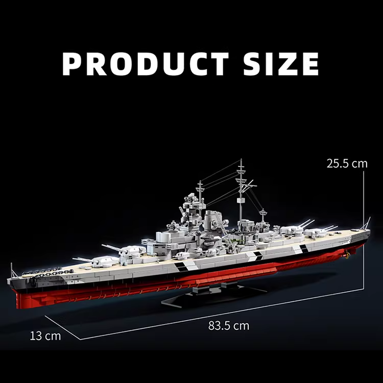 LEGO Bismark Battleship – WWII Military Build