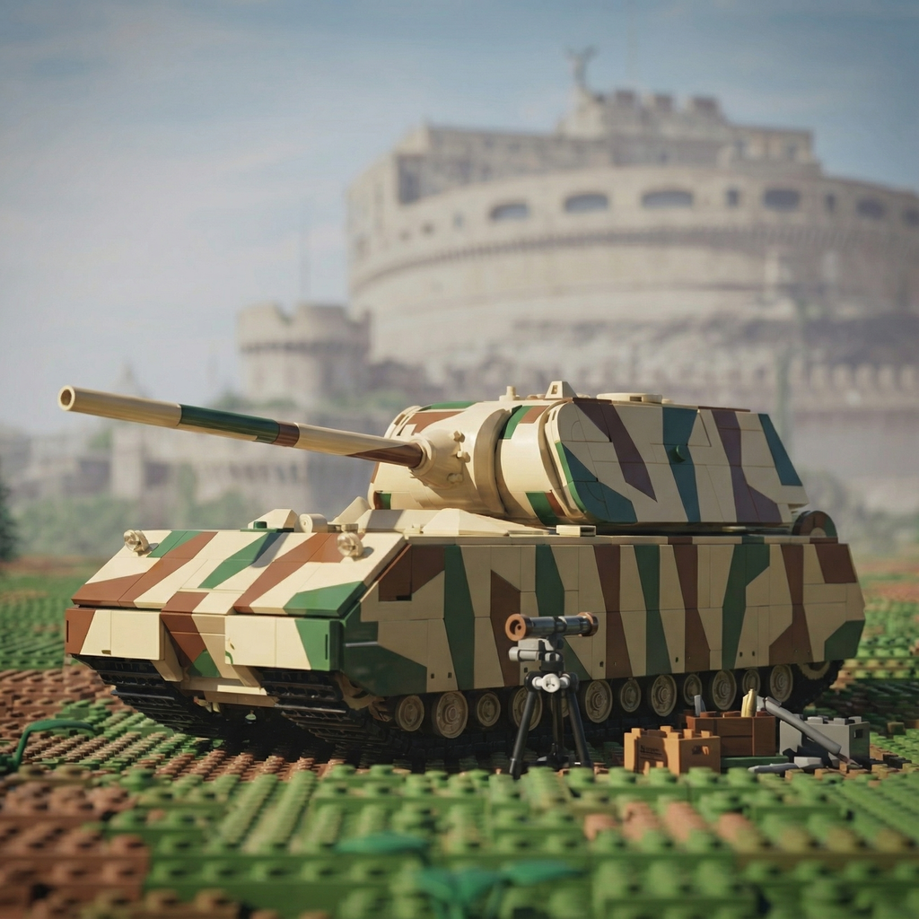 LEGO Panzer VIII Maus Tank – WWII Military Build