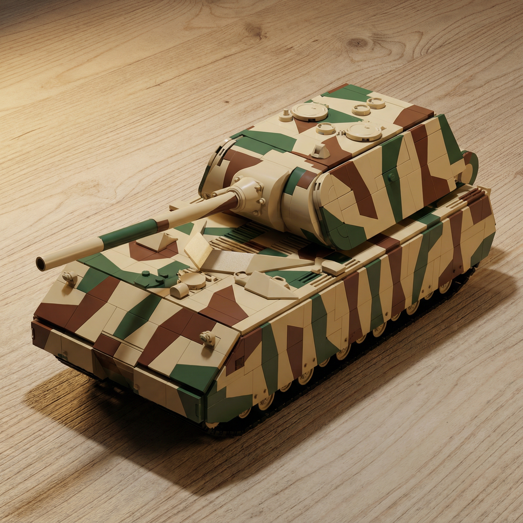 LEGO Panzer VIII Maus Tank – WWII Military Build