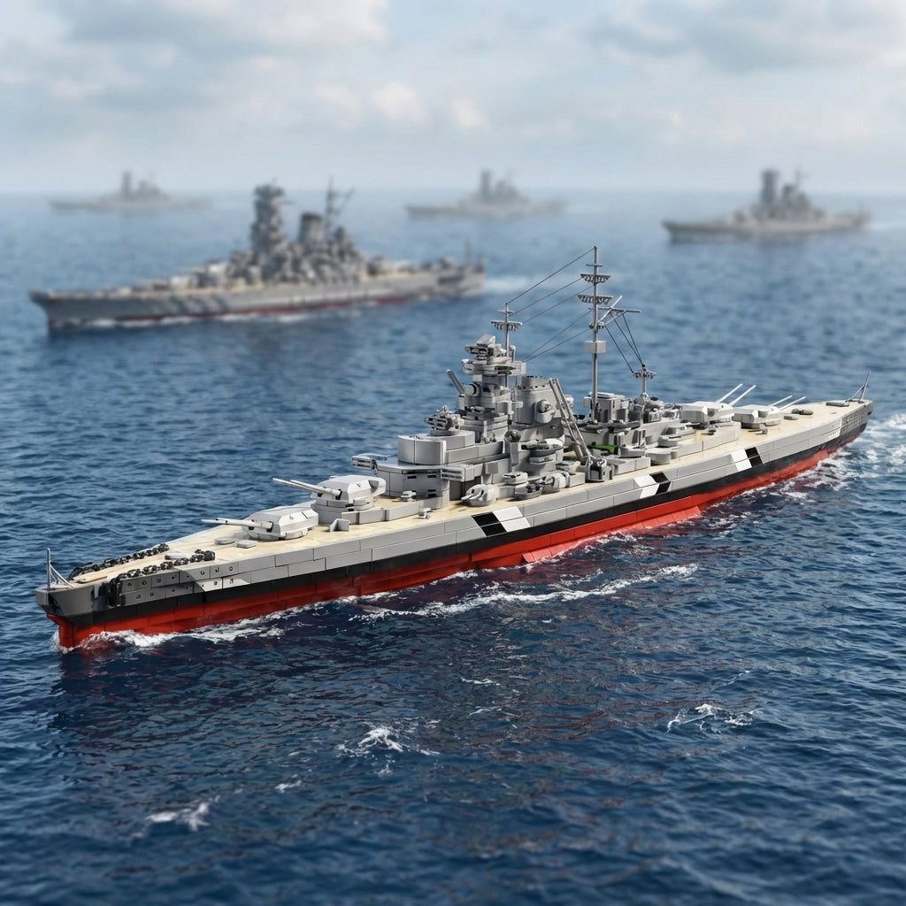 LEGO Bismark Battleship – WWII Military Build