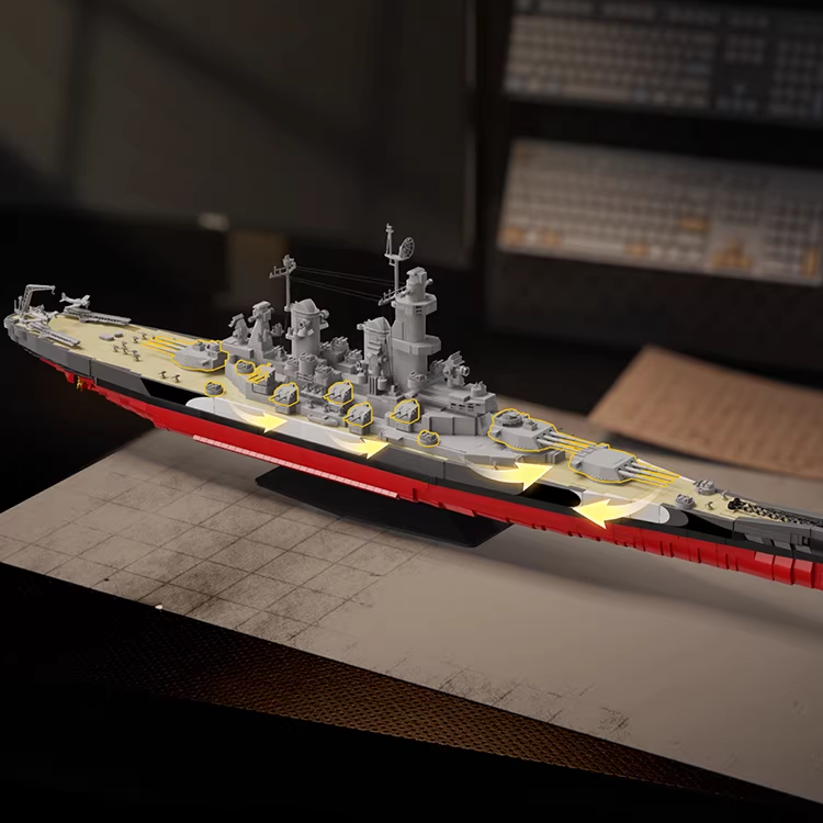 LEGO USS Missurri Battleship – WWII Military Build