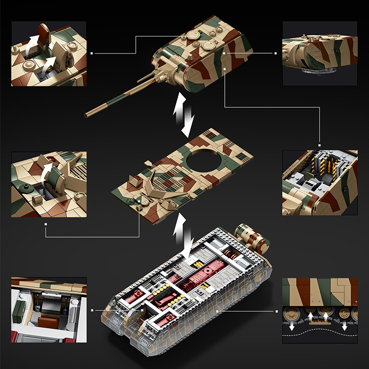 LEGO Panzer VIII Maus Tank – WWII Military Build