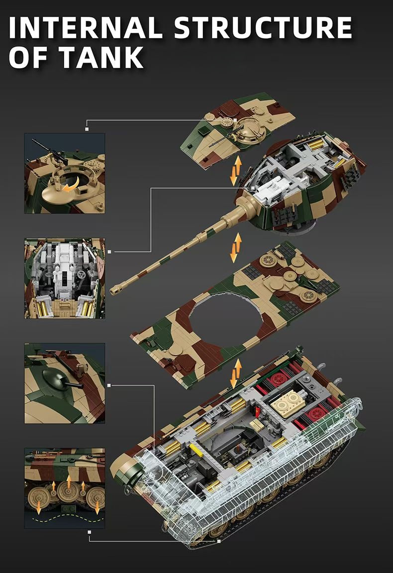 12GO 97036 1:16 Tiger II Tank