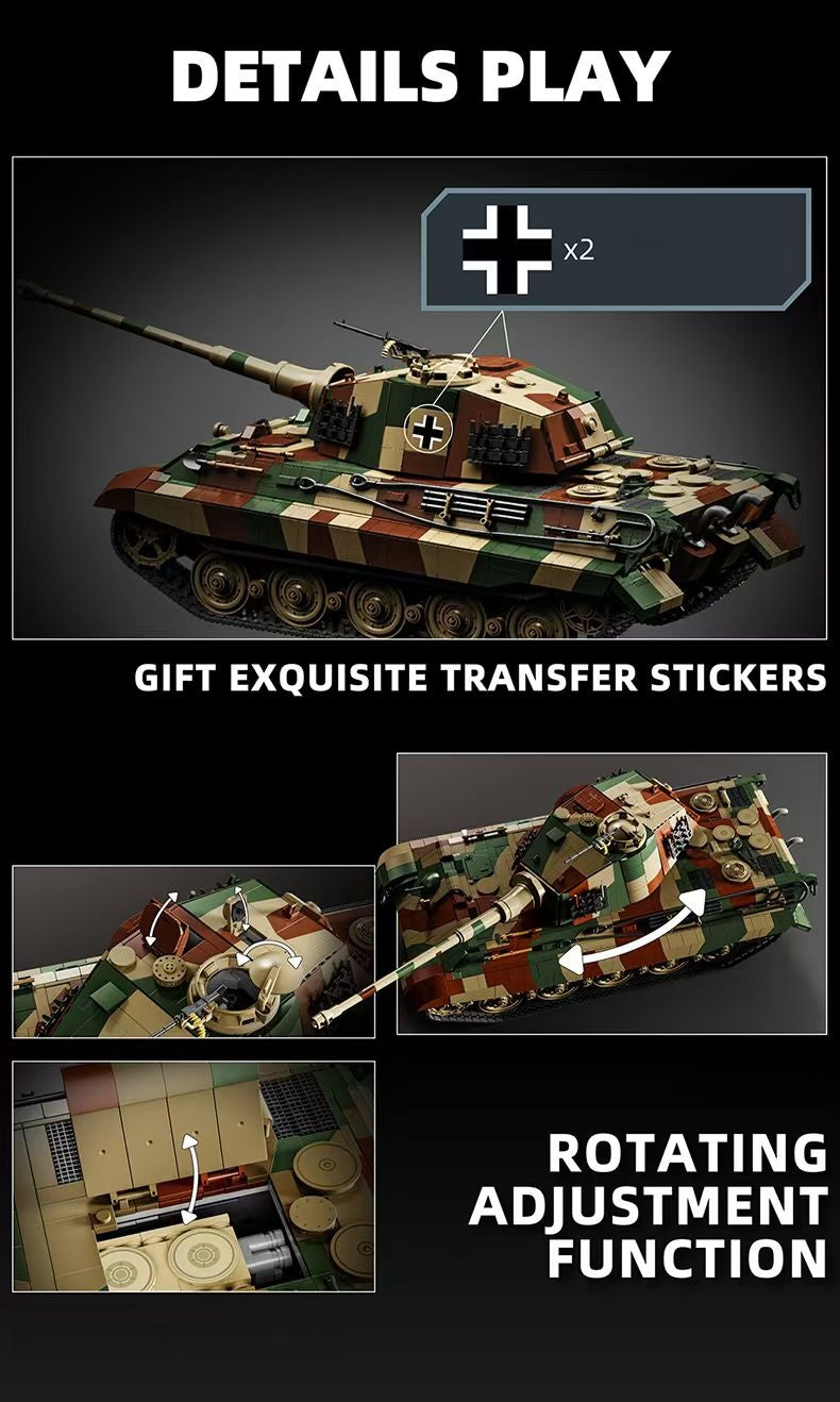 12GO 97036 1:16 Tiger II Tank